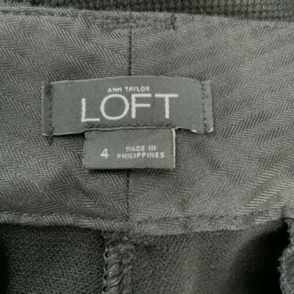 Ann Taylor Loft Pants Skinny Leg Textured Fabric 4 - Picture 3 of 9